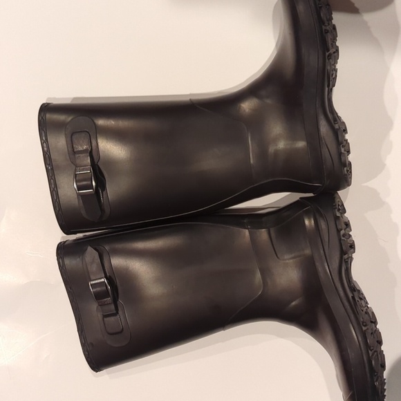 Kamik Tall Rain Boots Black Shiny - Picture 1 of 8
